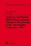 Book cover for Ordinary and Partial Differential Equations,Volume V