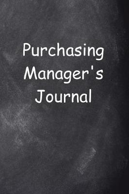 Cover of Purchasing Manager's Journal Chalkboard Design