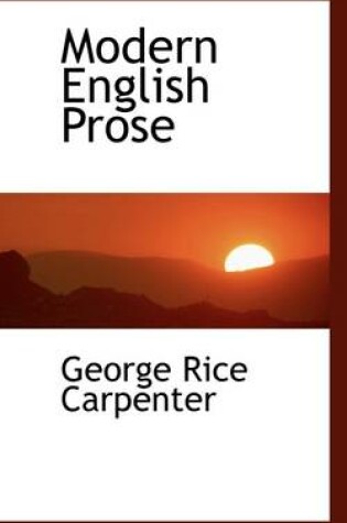 Cover of Modern English Prose