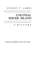 Cover of Colonial Rhode Island