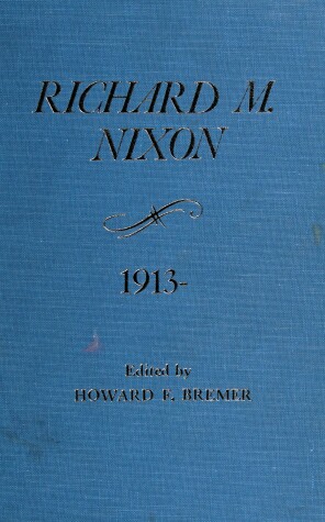 Book cover for Richard M. Nixon, 1913