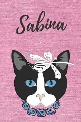 Book cover for personalisiertes Notizbuch Katze / Notizheft / Journal / Malbuch / Tagebuch / Kritzelbuch / DIN A5 / Geschenk Sabina