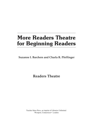 Book cover for More Readers Theatre for Beginning Readers