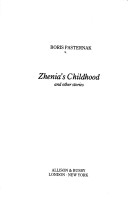 Book cover for Zhenia's Childhood