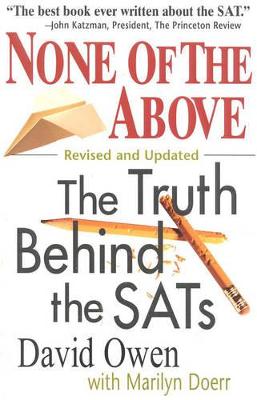 Book cover for None of the Above, Revised