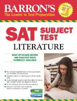 Book cover for Barron's SAT Subject Test Literature with CD-ROM