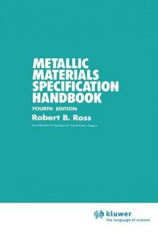 Cover of Metallic Materials Specification Handbook