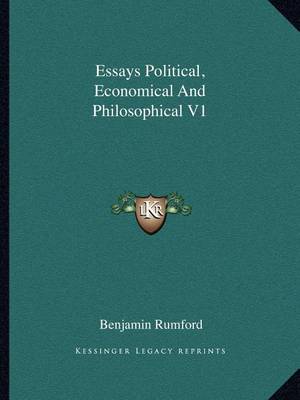 Book cover for Essays Political, Economical and Philosophical V1