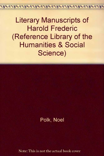 Book cover for Literary Manuscripts of Harold Frederic