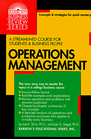 Book cover for Operations Management