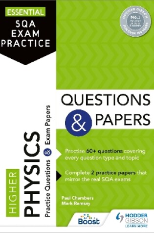 Cover of Essential SQA Exam Practice: Higher Physics Questions and Papers