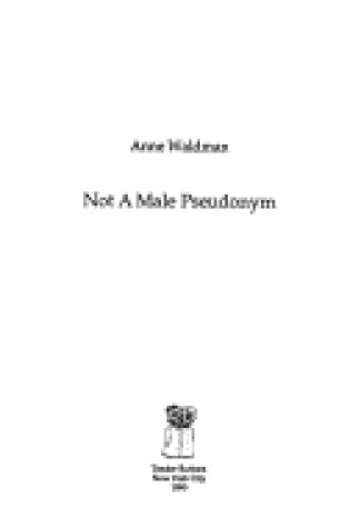 Cover of Not a Male Pseudonym