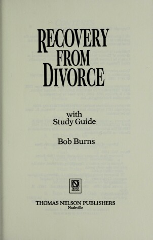 Cover of Recovery from Divorce