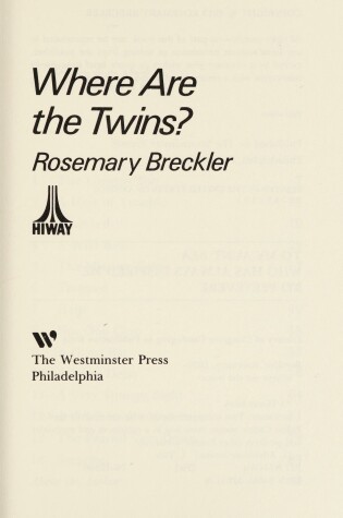 Cover of Where Are the Twins?