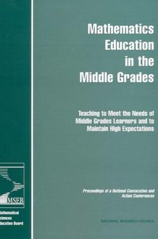 Cover of Mathematics Education in the Middle Grades