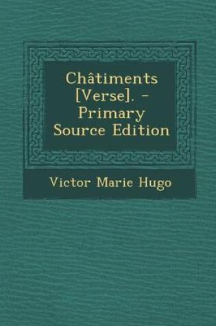 Cover of Chatiments [Verse].