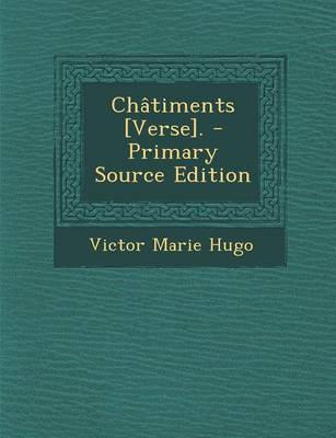 Book cover for Chatiments [Verse].