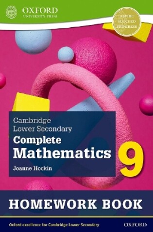 Cover of Cambridge Lower Secondary Complete Mathematics 9: Homework Book - Pack of 15 (Second Edition)