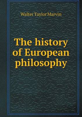 Book cover for The history of European philosophy