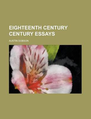 Book cover for Eighteenth Century Century Essays