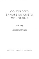 Book cover for Colorado's Sangre De Cristo Mountains