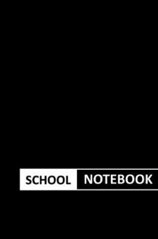 Cover of Notebooks for School / School Blocnotes on graph paper / Blank Lightweight grid paper Workbook / Matte Black cover / Size at (8.5" x 11" in) / (21.59 x 27.94 cm)