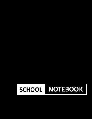 Book cover for Notebooks for School / School Blocnotes on graph paper / Blank Lightweight grid paper Workbook / Matte Black cover / Size at (8.5" x 11" in) / (21.59 x 27.94 cm)