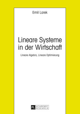 Cover of Lineare Systeme in Der Wirtschaft