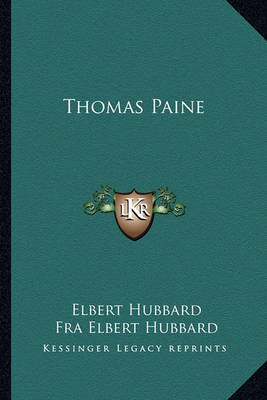 Book cover for Thomas Paine