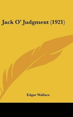 Book cover for Jack O' Judgment (1921)