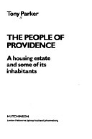 Cover of The People of Providence