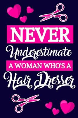 Book cover for Never Underestimate A Woman Who's A Hair Dresser