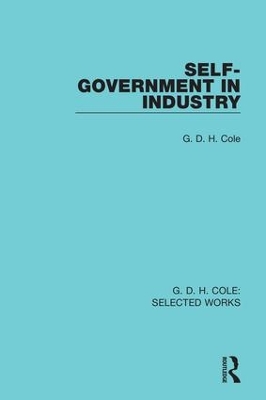 Book cover for Self-Government in Industry