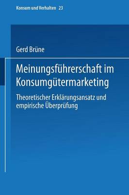 Book cover for Meinungsführerschaft im Konsumgütermarketing