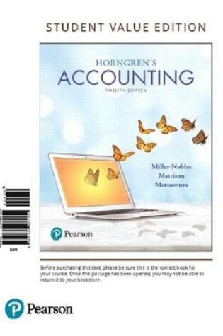 Cover of Horngren's Accounting, Student Value Edition Plus Mylab Accounting with Pearson Etext -- Access Card Package