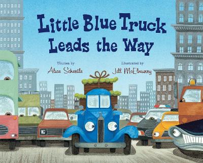 Book cover for Little Blue Truck Leads the Way