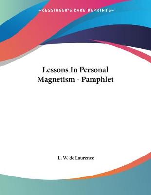 Book cover for Lessons In Personal Magnetism - Pamphlet