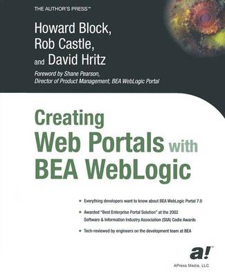 Book cover for Creating Web Portals with BEA WebLogic