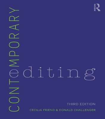 Book cover for Contemporary Editing