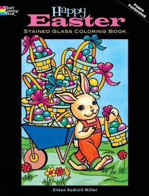 Cover of Happy Easter Stained Glass Coloring Book