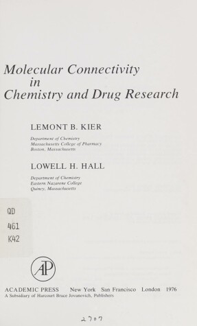 Cover of Molecular Connectivity in Chemistry and Drug Research