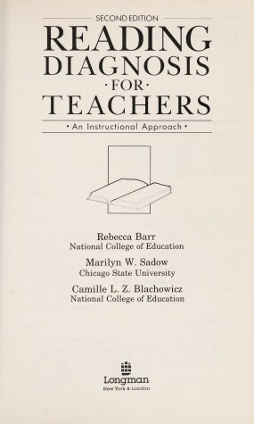 Cover of Reading Diagnosis for Teachers