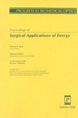 Cover of Surgical Applications of Energy