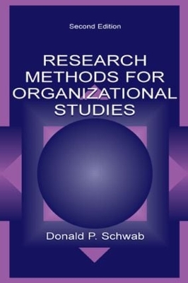 Book cover for Research Methods for Organizational Studies