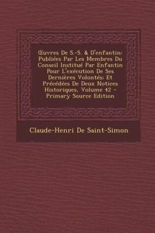 Cover of Uvres de S.-S. & D'Enfantin