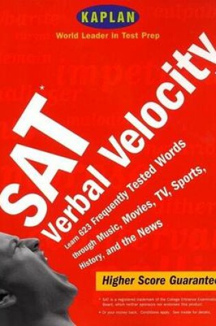 Cover of Kaplan SAT Verbal Velocity