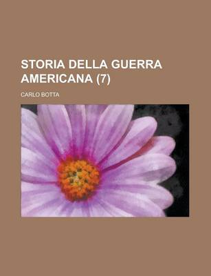 Book cover for Storia Della Guerra Americana (7)
