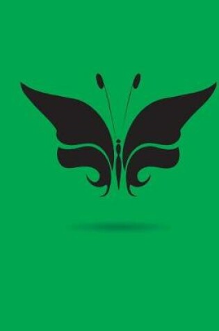 Cover of Black on Green Butterfly Design Journal