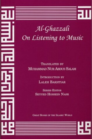 Cover of Al-Ghazzali on Listening to Music