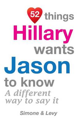 Book cover for 52 Things Hillary Wants Jason To Know